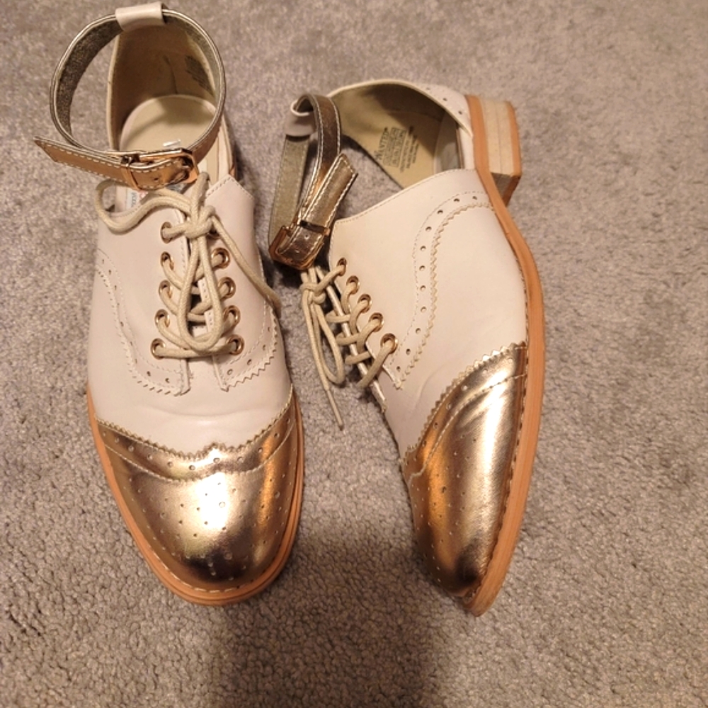 Wanted Divine Oxford lace up ankle strap shoes 8.5 - Picture 2 of 9